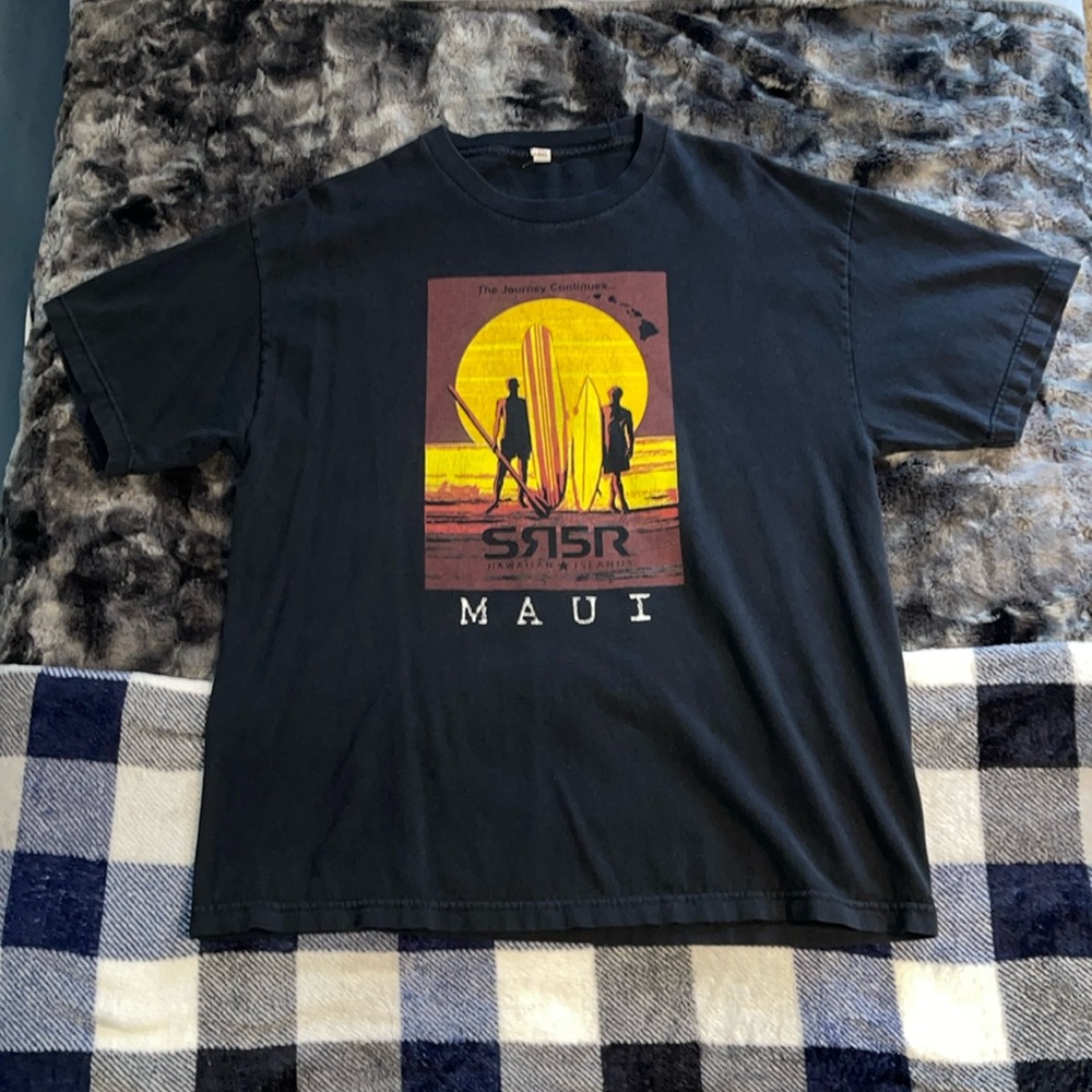 Alstyle Apparel AAA Men's Classic Cotton Short Sleeve T-Shirt Maui Print